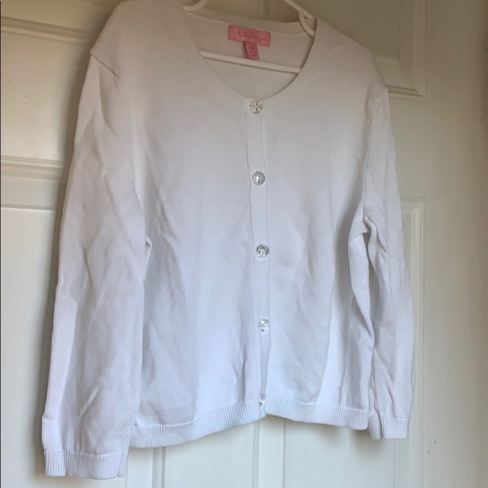 Lilly Pulitzer bright white cardigan XS